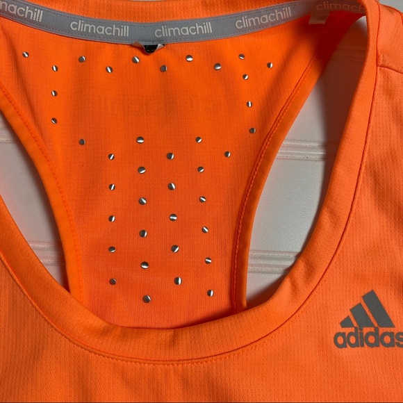 ADIDAS Embellished Orange Tank Top Size Small - Picture 4 of 8